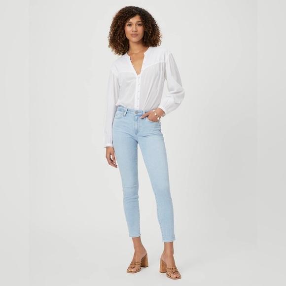 Paige Transcend Verdugo Ankle Jeans Mid Rise Skinny Denim Stretch Size 29 - Picture 1 of 16